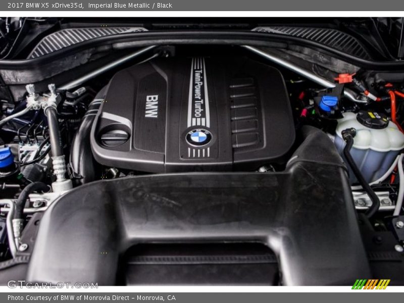 Imperial Blue Metallic / Black 2017 BMW X5 xDrive35d