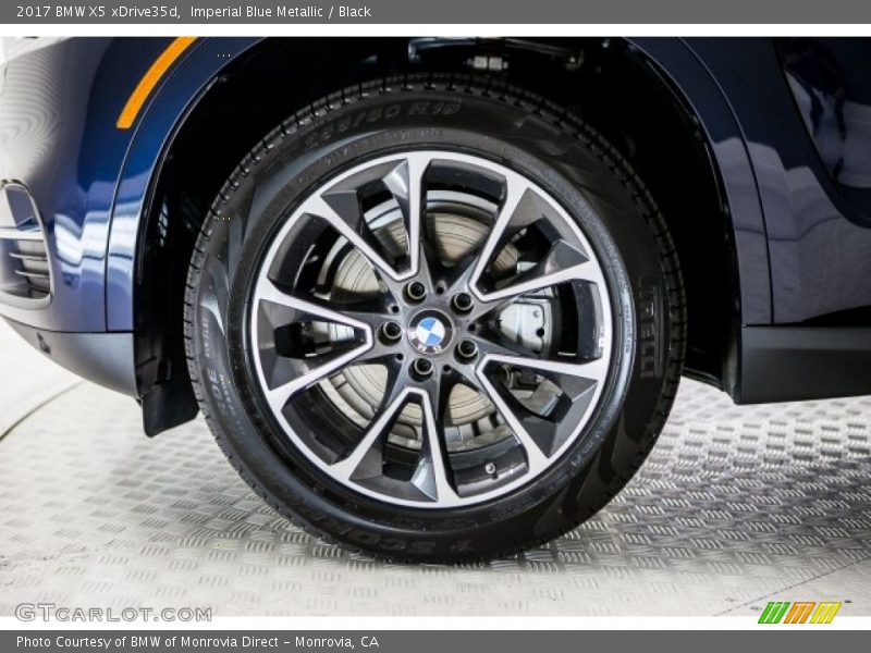 Imperial Blue Metallic / Black 2017 BMW X5 xDrive35d