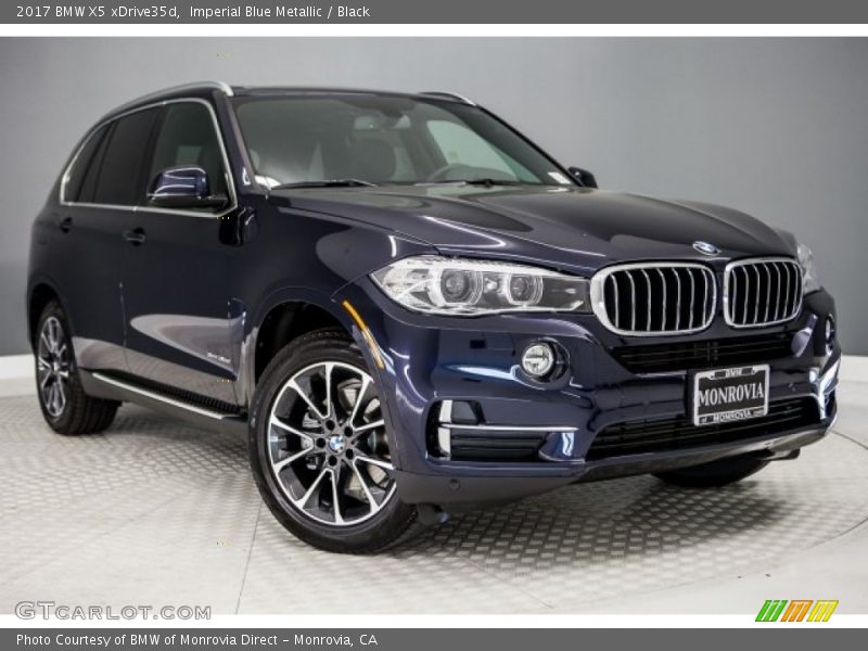 Imperial Blue Metallic / Black 2017 BMW X5 xDrive35d