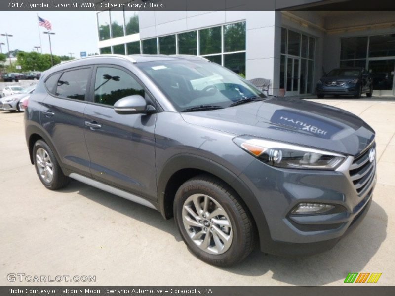 Coliseum Gray / Black 2017 Hyundai Tucson SE AWD