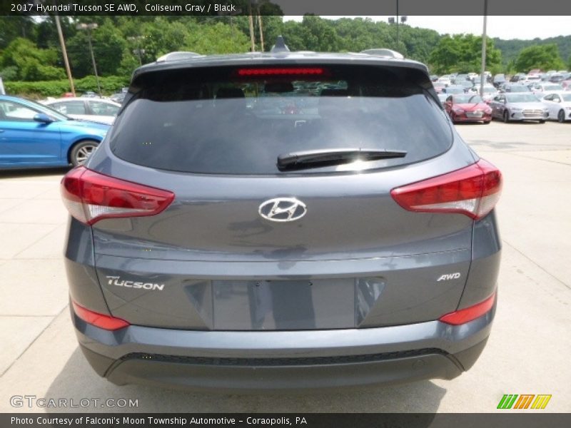 Coliseum Gray / Black 2017 Hyundai Tucson SE AWD