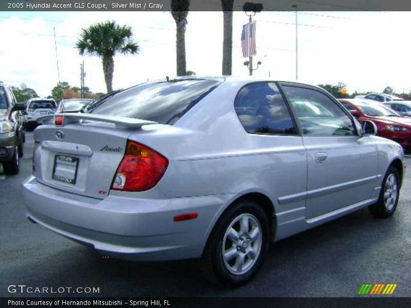 Silver Mist / Gray 2005 Hyundai Accent GLS Coupe