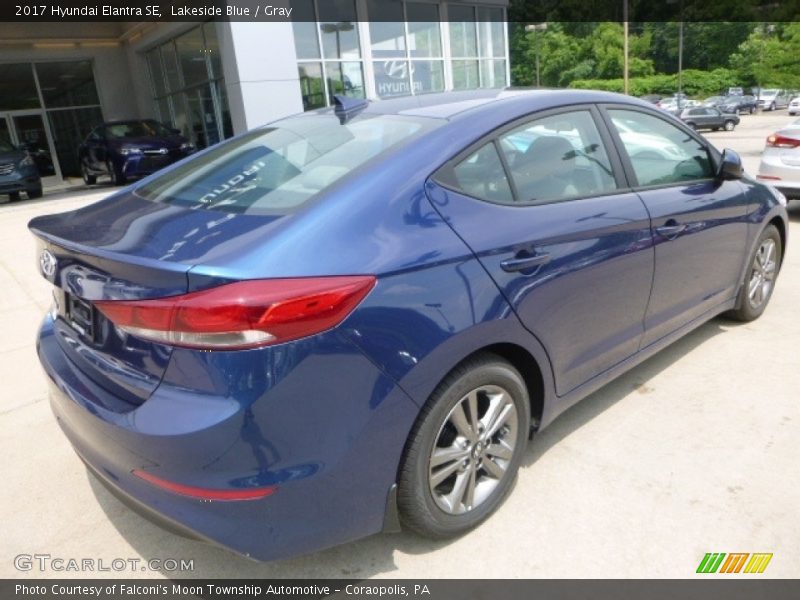 Lakeside Blue / Gray 2017 Hyundai Elantra SE