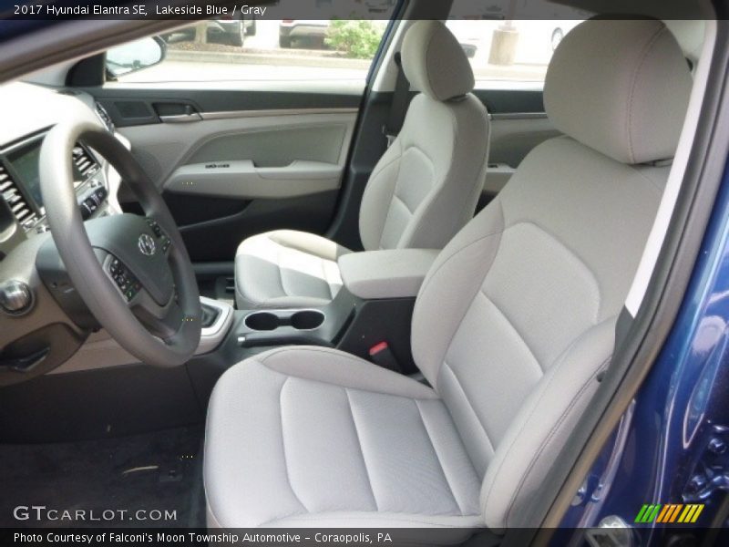 Lakeside Blue / Gray 2017 Hyundai Elantra SE