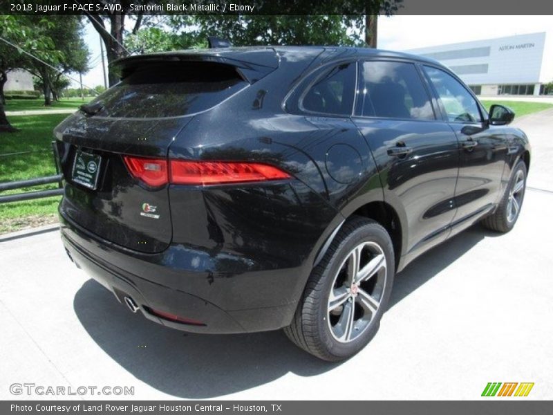 Santorini Black Metallic / Ebony 2018 Jaguar F-PACE S AWD