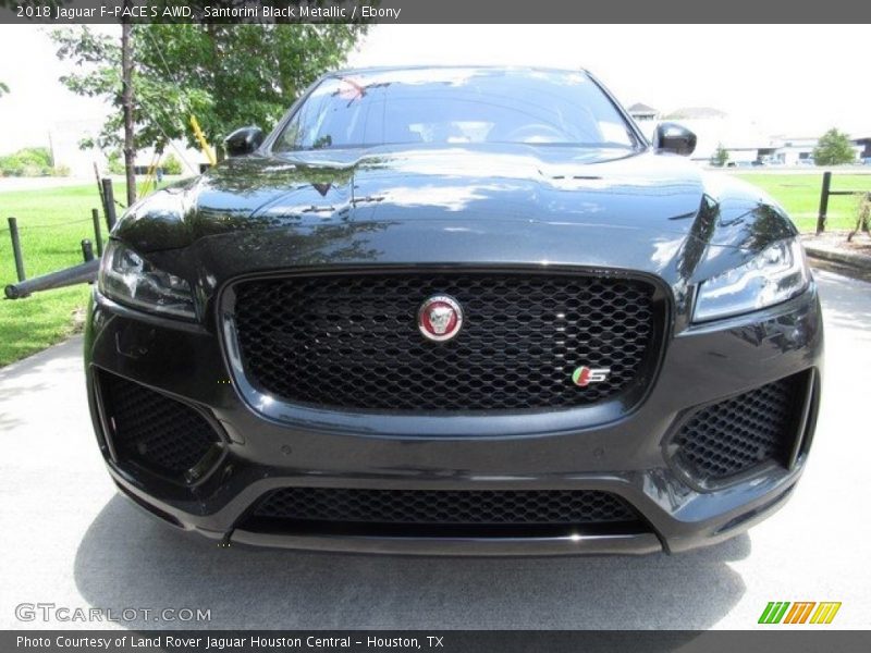 Santorini Black Metallic / Ebony 2018 Jaguar F-PACE S AWD