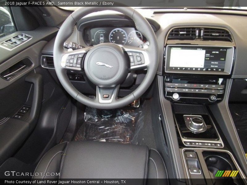 Santorini Black Metallic / Ebony 2018 Jaguar F-PACE S AWD