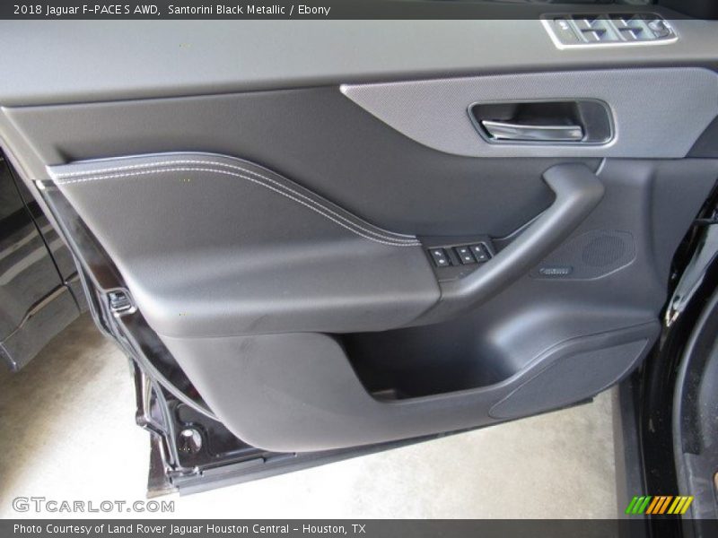 Santorini Black Metallic / Ebony 2018 Jaguar F-PACE S AWD