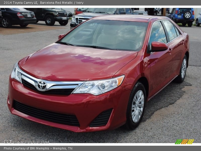 Barcelona Red Metallic / Ivory 2014 Toyota Camry LE