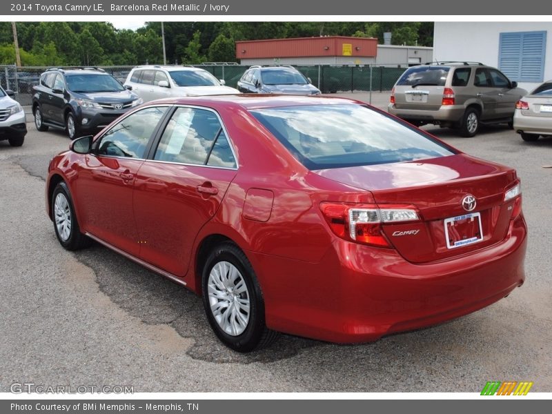 Barcelona Red Metallic / Ivory 2014 Toyota Camry LE