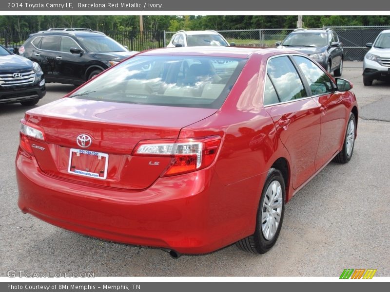 Barcelona Red Metallic / Ivory 2014 Toyota Camry LE