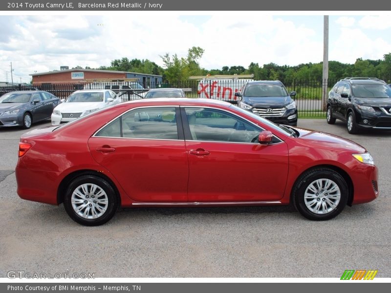 Barcelona Red Metallic / Ivory 2014 Toyota Camry LE