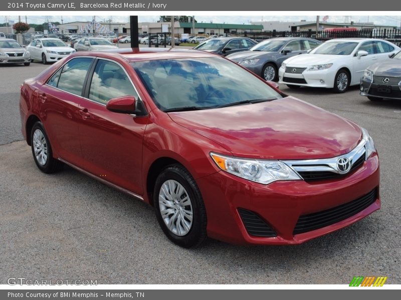 Barcelona Red Metallic / Ivory 2014 Toyota Camry LE