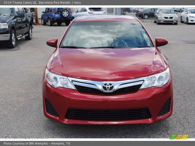 Barcelona Red Metallic / Ivory 2014 Toyota Camry LE