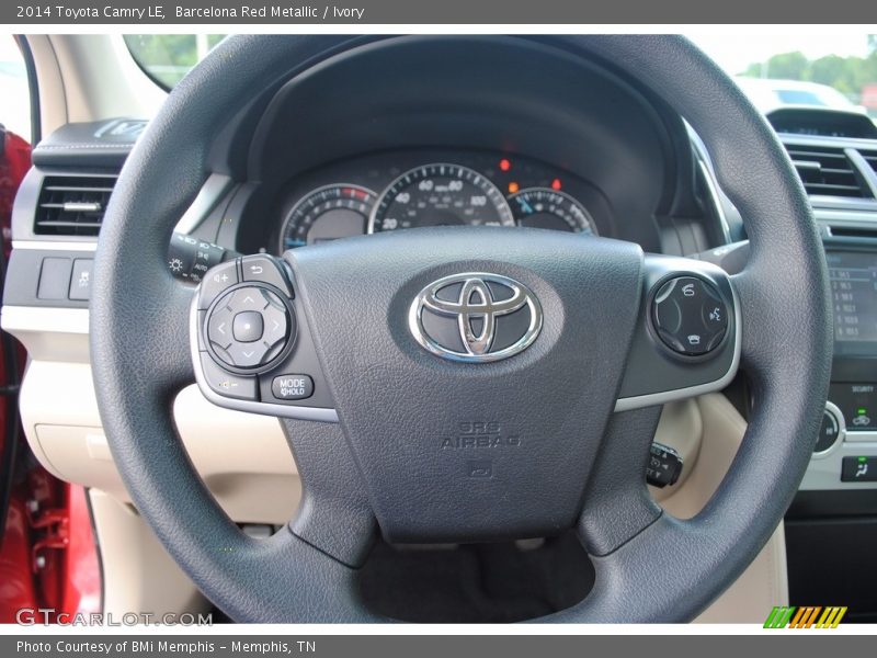 Barcelona Red Metallic / Ivory 2014 Toyota Camry LE