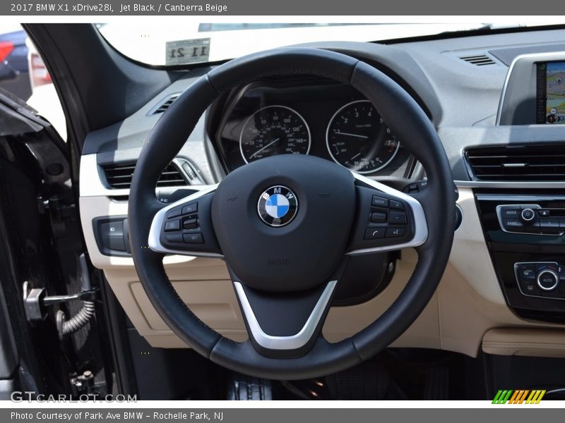 Jet Black / Canberra Beige 2017 BMW X1 xDrive28i