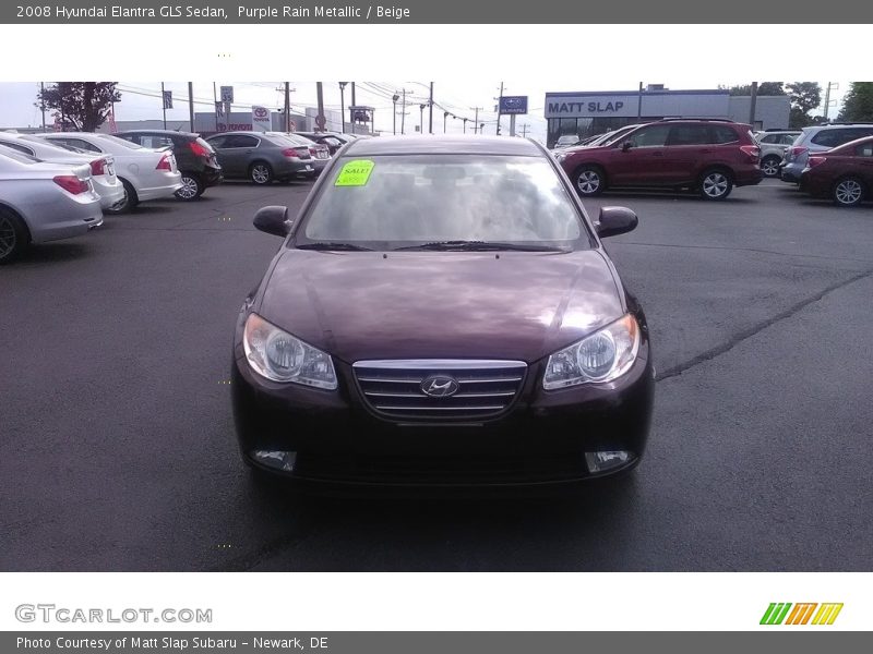 Purple Rain Metallic / Beige 2008 Hyundai Elantra GLS Sedan