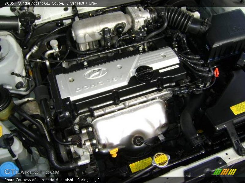 Silver Mist / Gray 2005 Hyundai Accent GLS Coupe