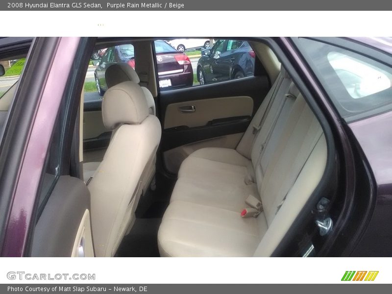 Purple Rain Metallic / Beige 2008 Hyundai Elantra GLS Sedan