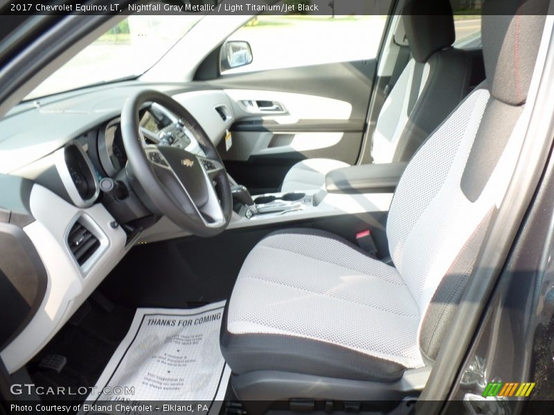 Nightfall Gray Metallic / Light Titanium/Jet Black 2017 Chevrolet Equinox LT