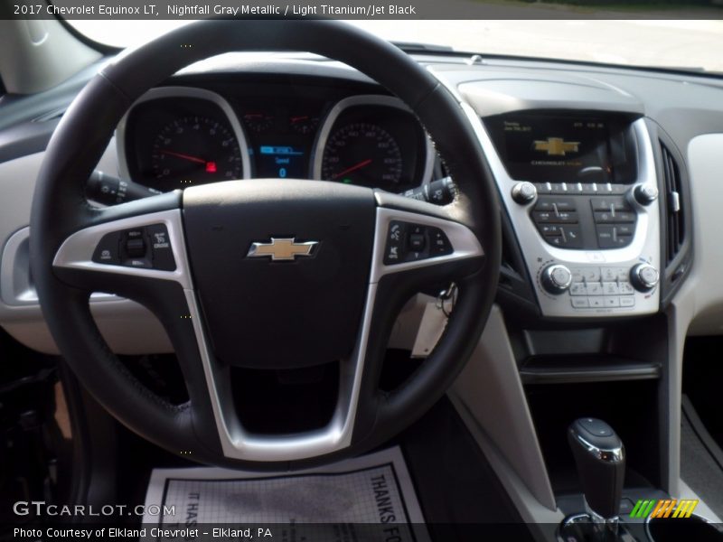 Nightfall Gray Metallic / Light Titanium/Jet Black 2017 Chevrolet Equinox LT