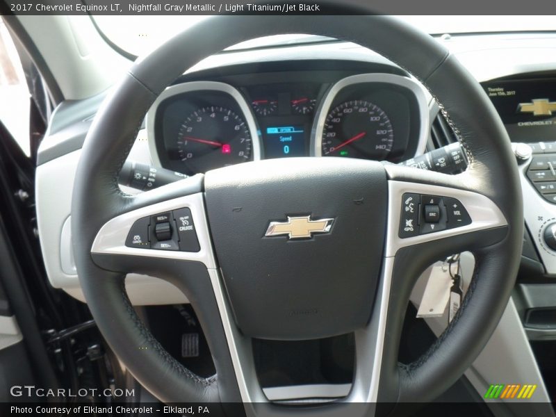 Nightfall Gray Metallic / Light Titanium/Jet Black 2017 Chevrolet Equinox LT
