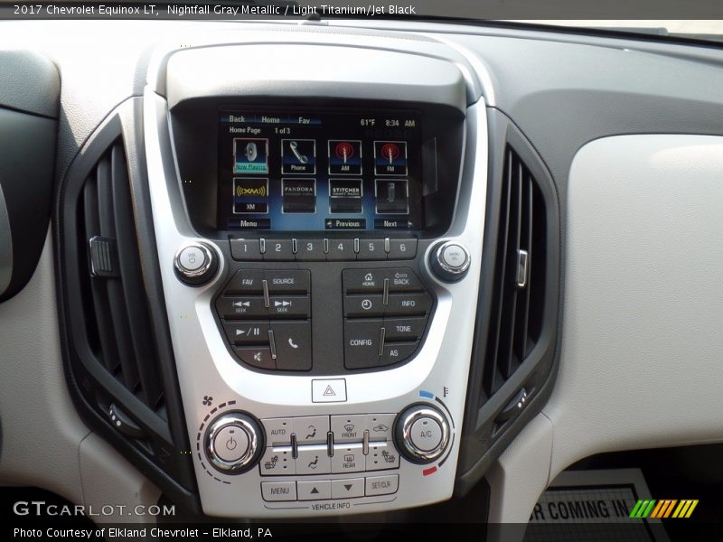 Nightfall Gray Metallic / Light Titanium/Jet Black 2017 Chevrolet Equinox LT