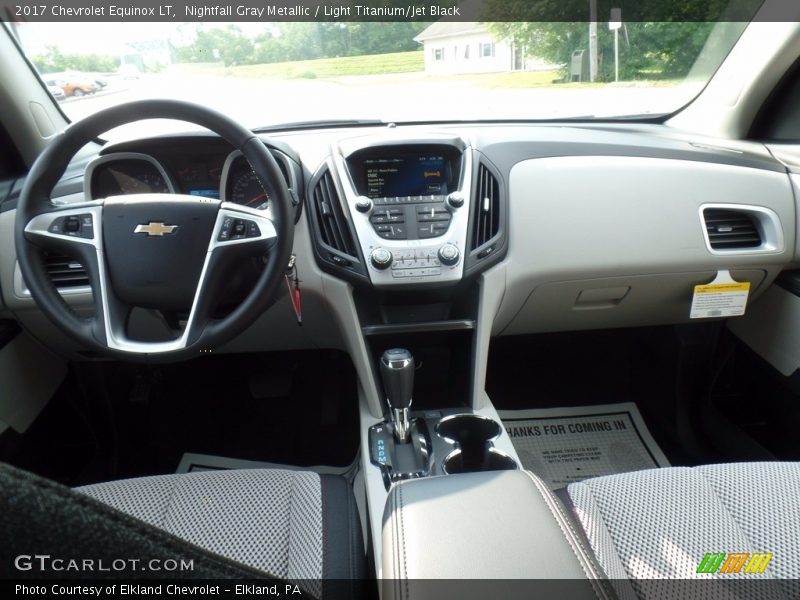 Nightfall Gray Metallic / Light Titanium/Jet Black 2017 Chevrolet Equinox LT
