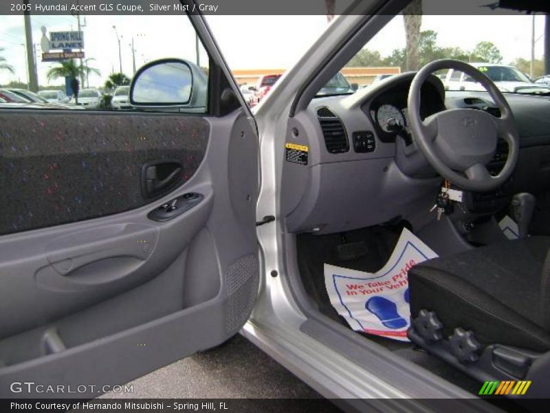 Silver Mist / Gray 2005 Hyundai Accent GLS Coupe