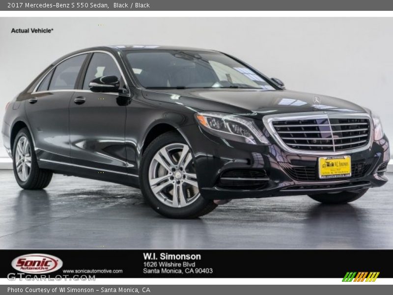 Black / Black 2017 Mercedes-Benz S 550 Sedan