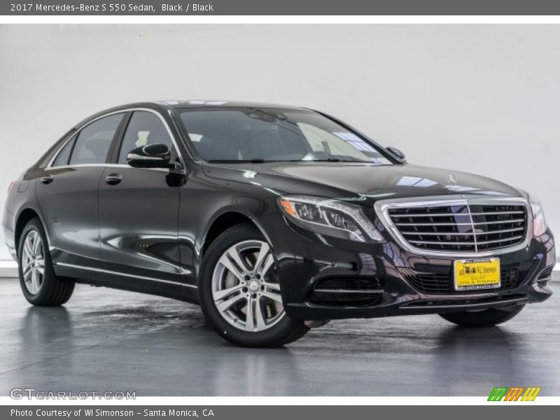 Black / Black 2017 Mercedes-Benz S 550 Sedan