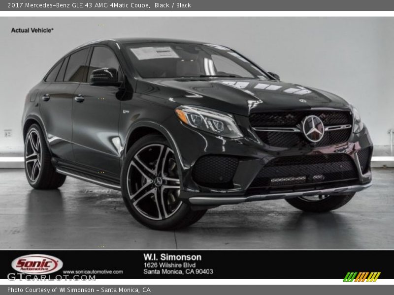 Black / Black 2017 Mercedes-Benz GLE 43 AMG 4Matic Coupe