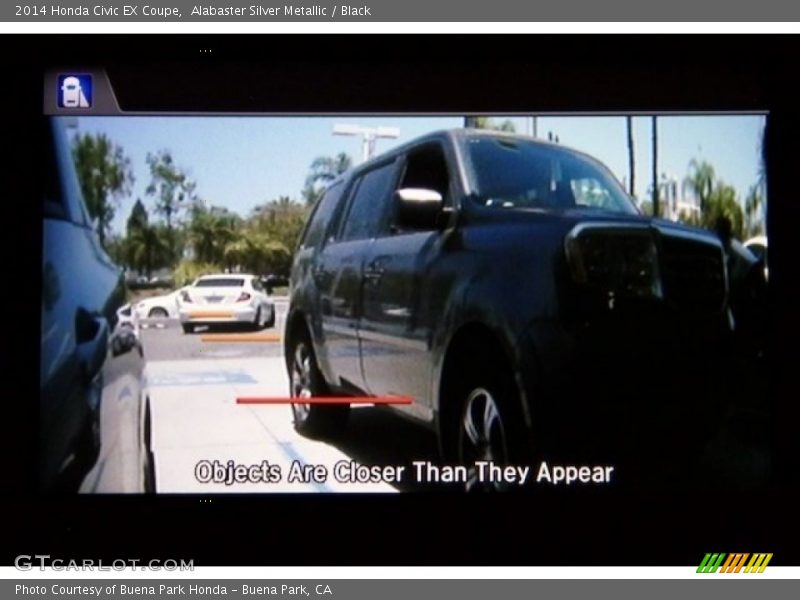 Alabaster Silver Metallic / Black 2014 Honda Civic EX Coupe