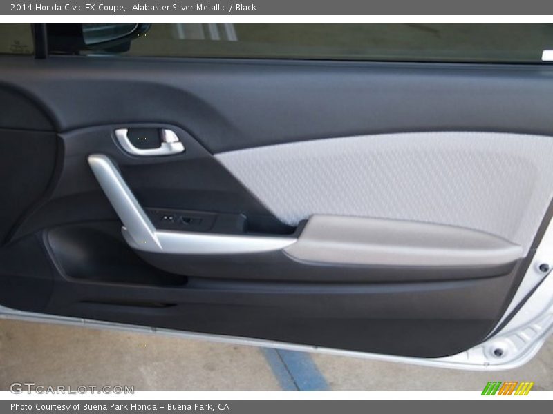 Alabaster Silver Metallic / Black 2014 Honda Civic EX Coupe