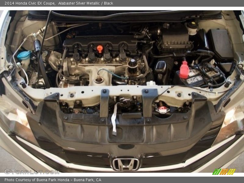 Alabaster Silver Metallic / Black 2014 Honda Civic EX Coupe