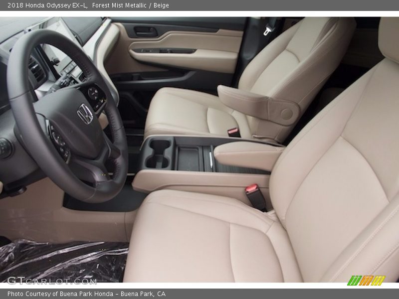 Forest Mist Metallic / Beige 2018 Honda Odyssey EX-L