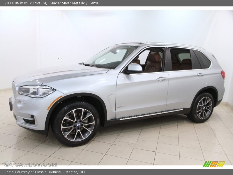 Glacier Silver Metallic / Terra 2014 BMW X5 xDrive35i