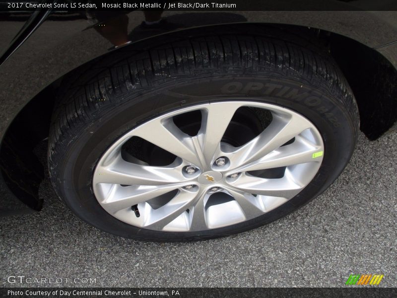 Mosaic Black Metallic / Jet Black/Dark Titanium 2017 Chevrolet Sonic LS Sedan