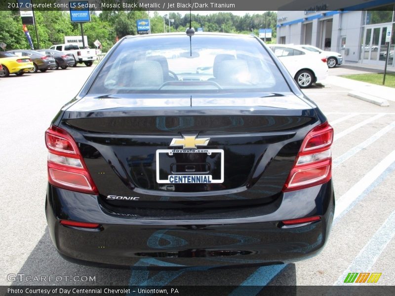 Mosaic Black Metallic / Jet Black/Dark Titanium 2017 Chevrolet Sonic LS Sedan
