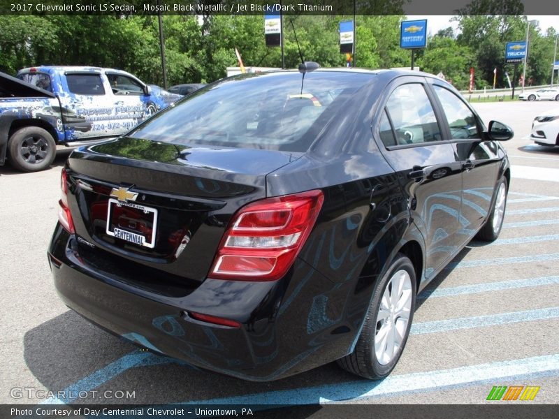 Mosaic Black Metallic / Jet Black/Dark Titanium 2017 Chevrolet Sonic LS Sedan