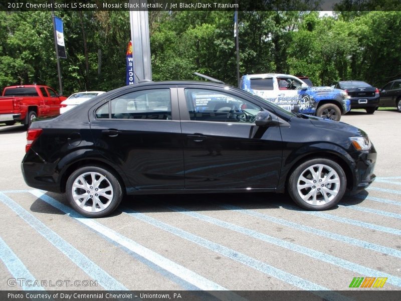 Mosaic Black Metallic / Jet Black/Dark Titanium 2017 Chevrolet Sonic LS Sedan