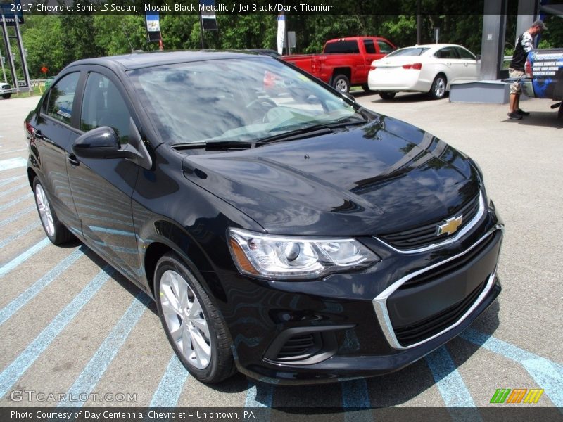 Mosaic Black Metallic / Jet Black/Dark Titanium 2017 Chevrolet Sonic LS Sedan