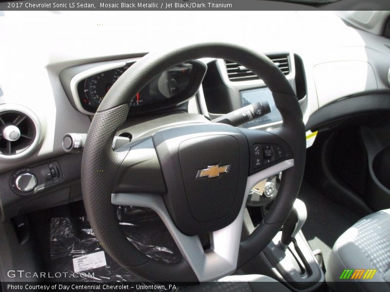 Mosaic Black Metallic / Jet Black/Dark Titanium 2017 Chevrolet Sonic LS Sedan