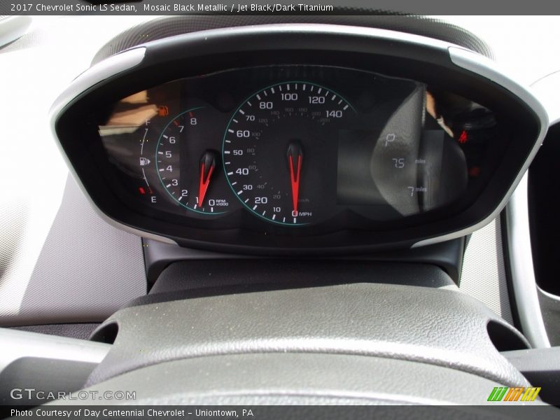 Mosaic Black Metallic / Jet Black/Dark Titanium 2017 Chevrolet Sonic LS Sedan