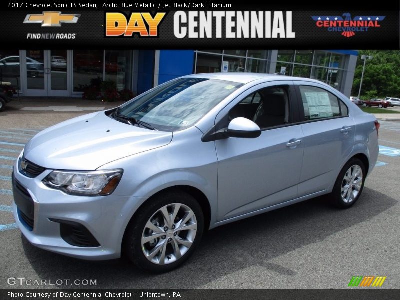 Arctic Blue Metallic / Jet Black/Dark Titanium 2017 Chevrolet Sonic LS Sedan