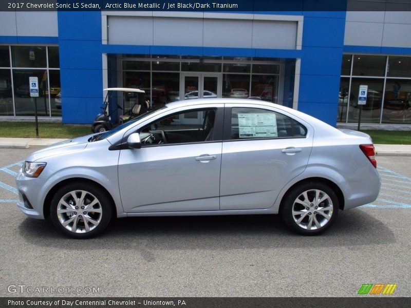 Arctic Blue Metallic / Jet Black/Dark Titanium 2017 Chevrolet Sonic LS Sedan