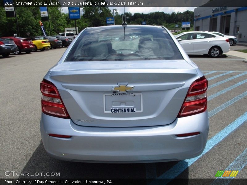 Arctic Blue Metallic / Jet Black/Dark Titanium 2017 Chevrolet Sonic LS Sedan