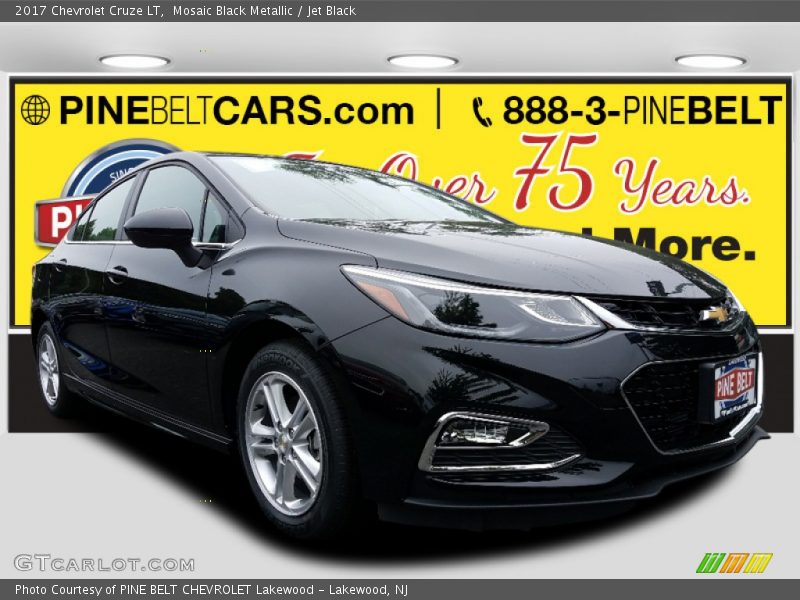 Mosaic Black Metallic / Jet Black 2017 Chevrolet Cruze LT