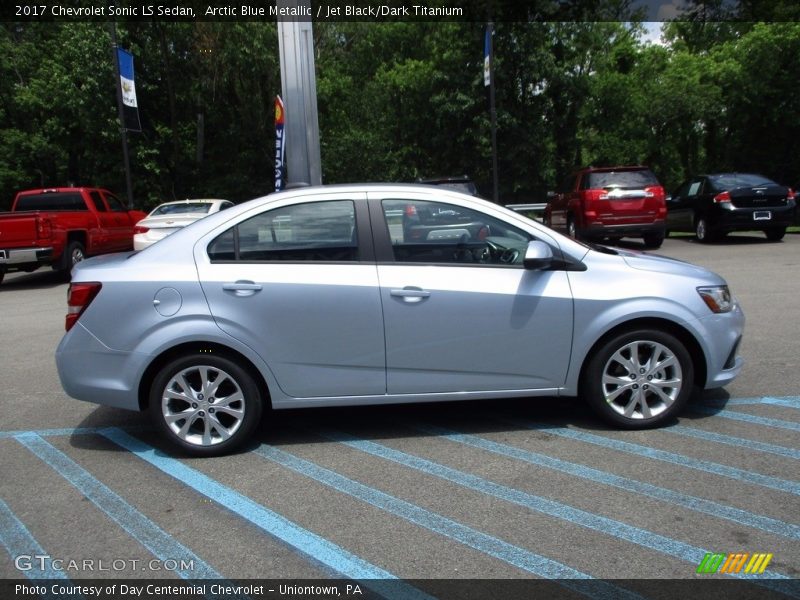 Arctic Blue Metallic / Jet Black/Dark Titanium 2017 Chevrolet Sonic LS Sedan