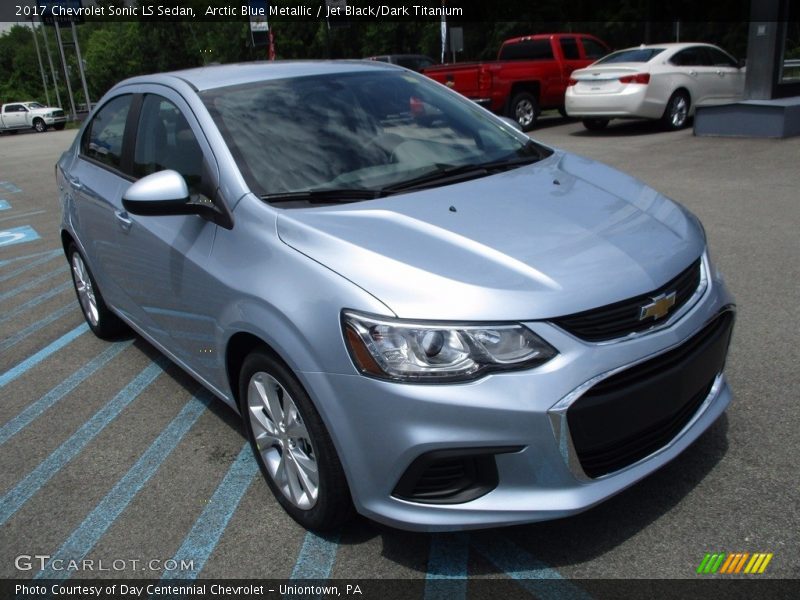 Arctic Blue Metallic / Jet Black/Dark Titanium 2017 Chevrolet Sonic LS Sedan